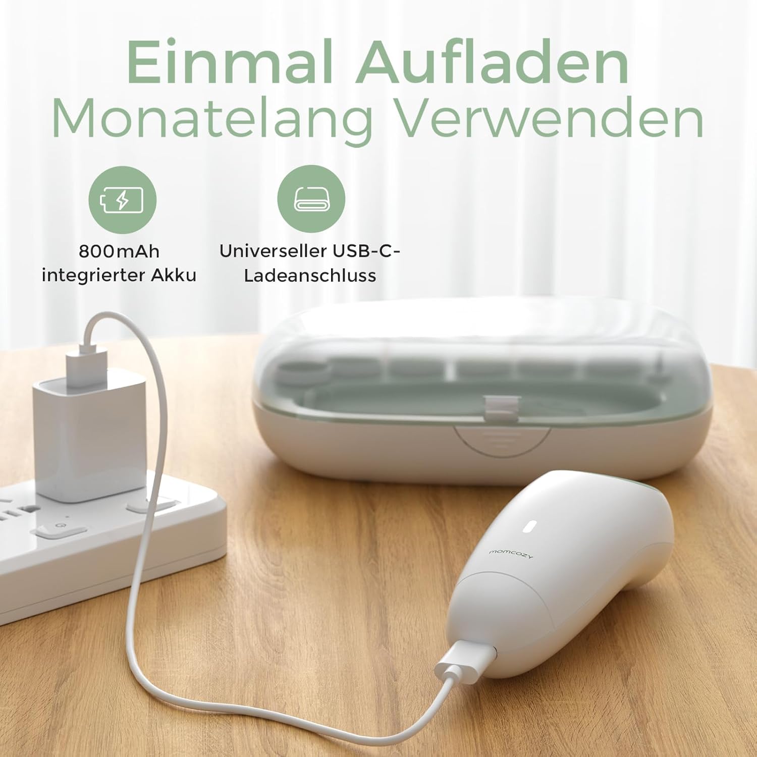 Thumbnail 5 de Momcozy Baby Nagelfeile Elektrisch 7 Ersatzpads