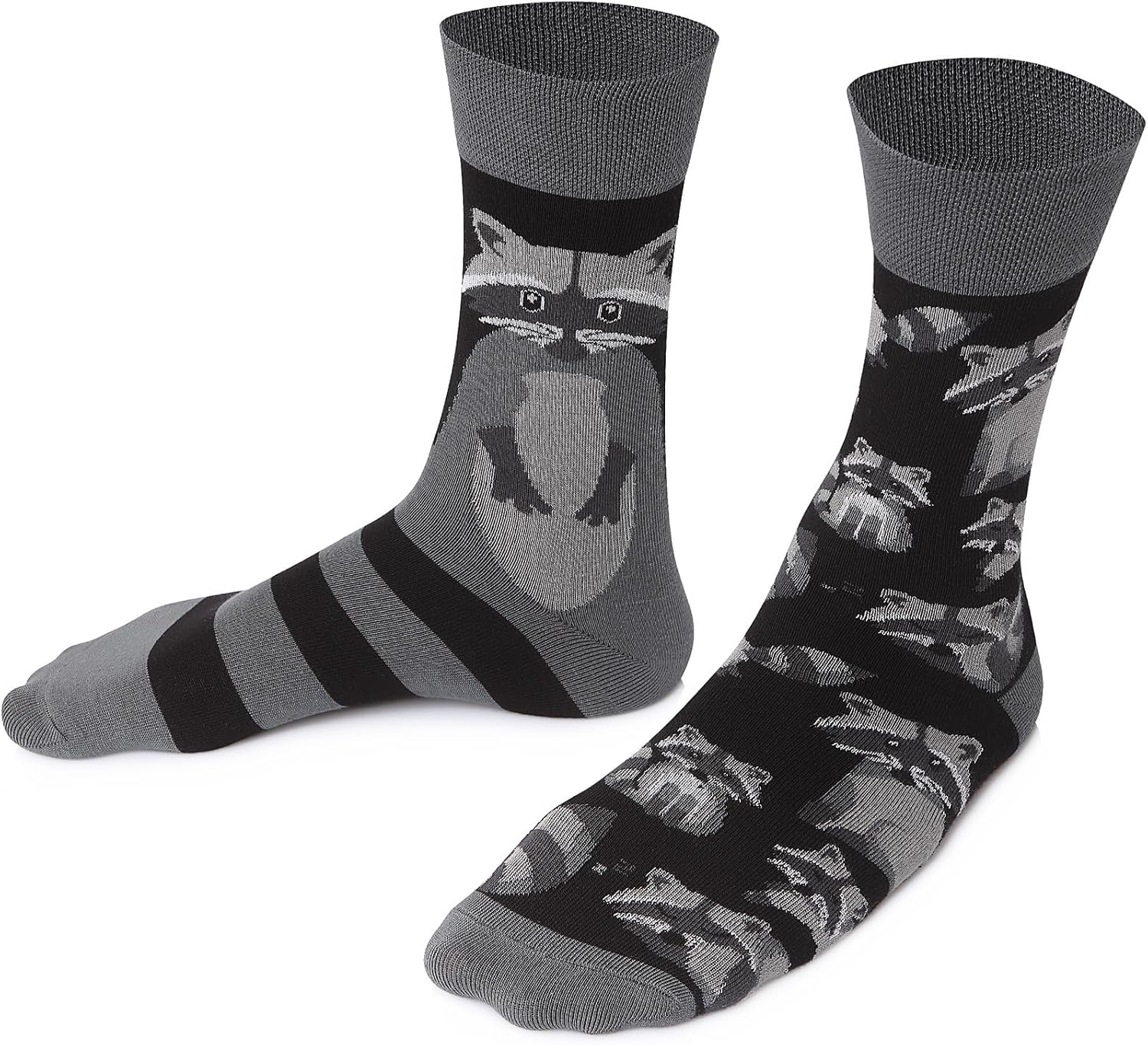 Thumbnail 4 de TODO Colours Lustige Socken mit Waschbär-Motiv – mehrfarbig (Herren & Damen)