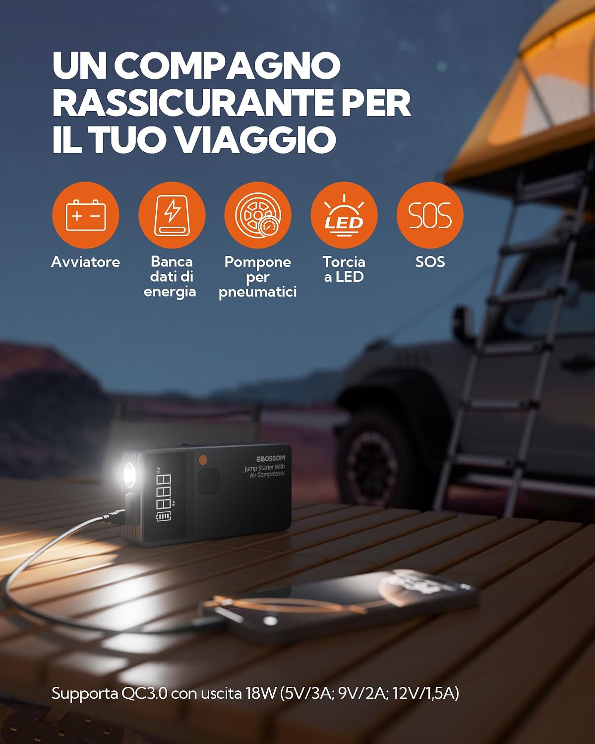 Thumbnail 5 de Spark JC8 booster avviamento auto 44.4Wh