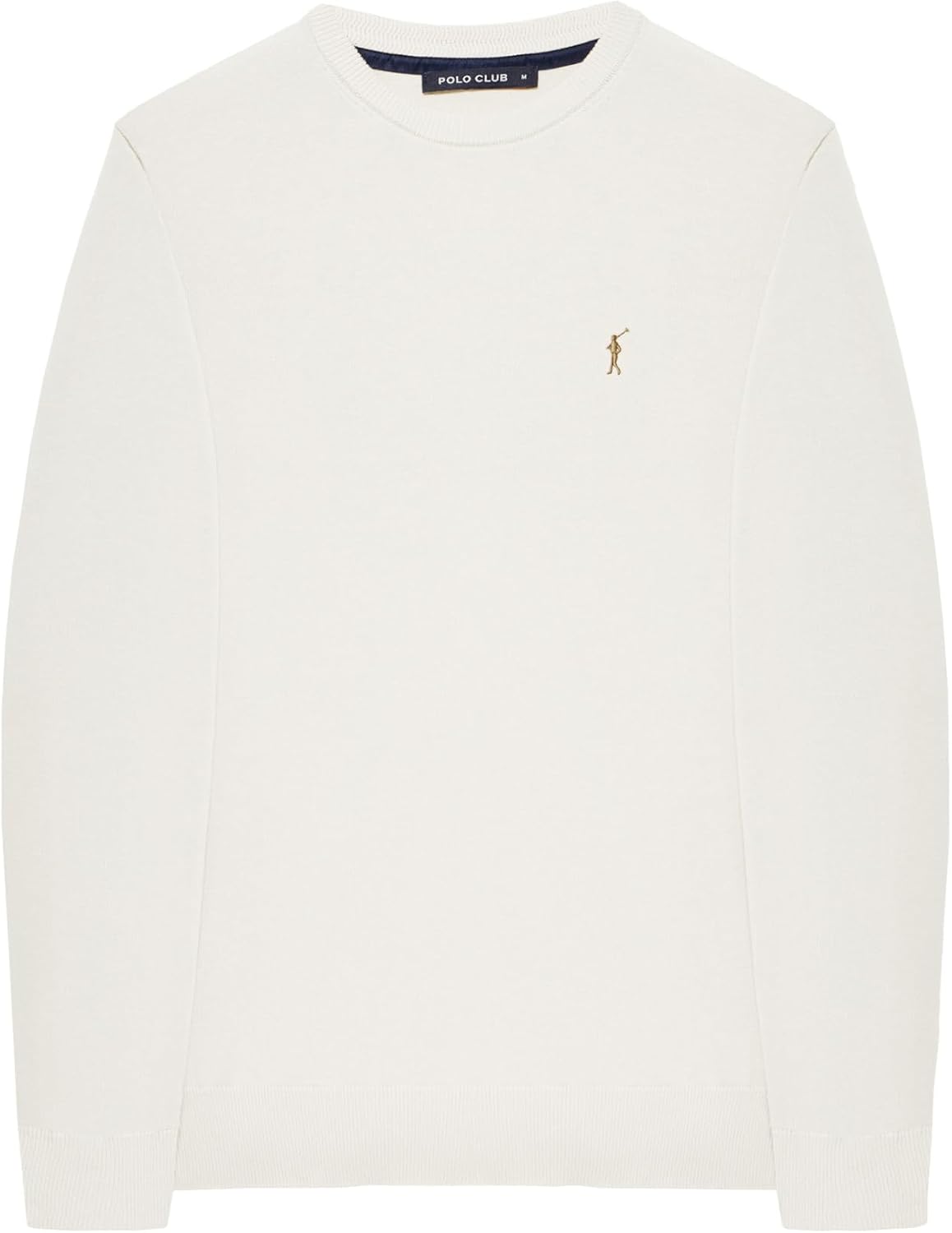 Detalle 1 de Polo Club Basic herentrui met V-hals, logo en 100% katoen