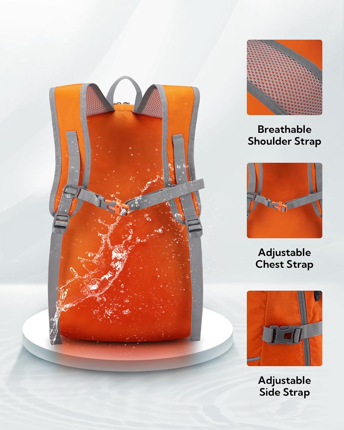 Detalle de Waterfly Foldable 25L Ultralight Hiking Backpack