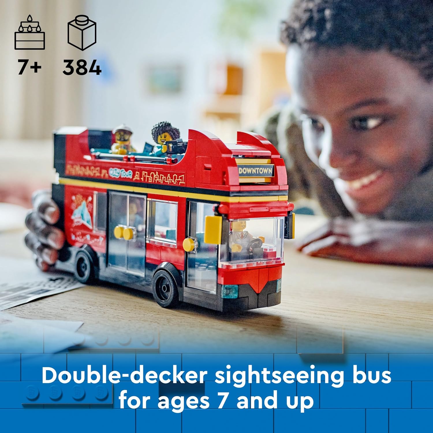 Detalle de LEGO City 60407 Red Double-Decker Bus