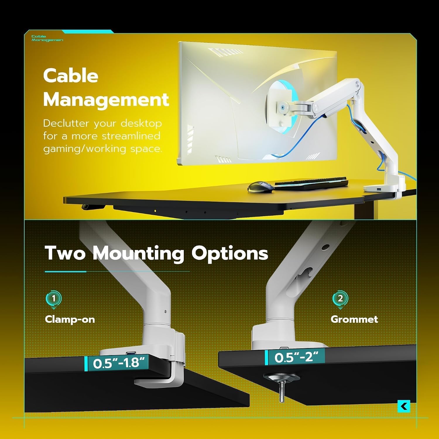 Thumbnail 6 de ARES WING Ultrawide Monitor Arm 44 lbs
