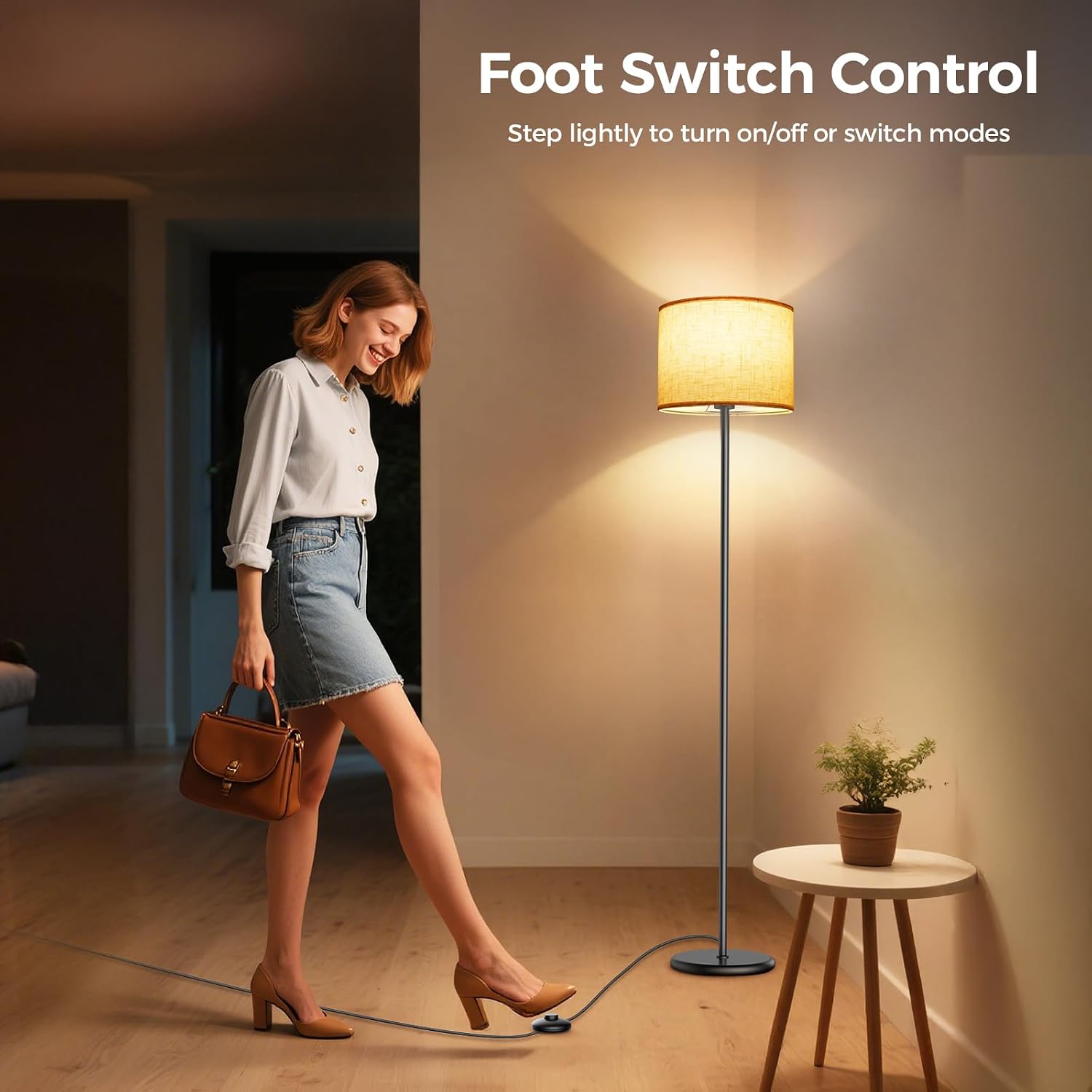 Thumbnail 2 de AmazeFun 62-inch floor lamp with 3 tones