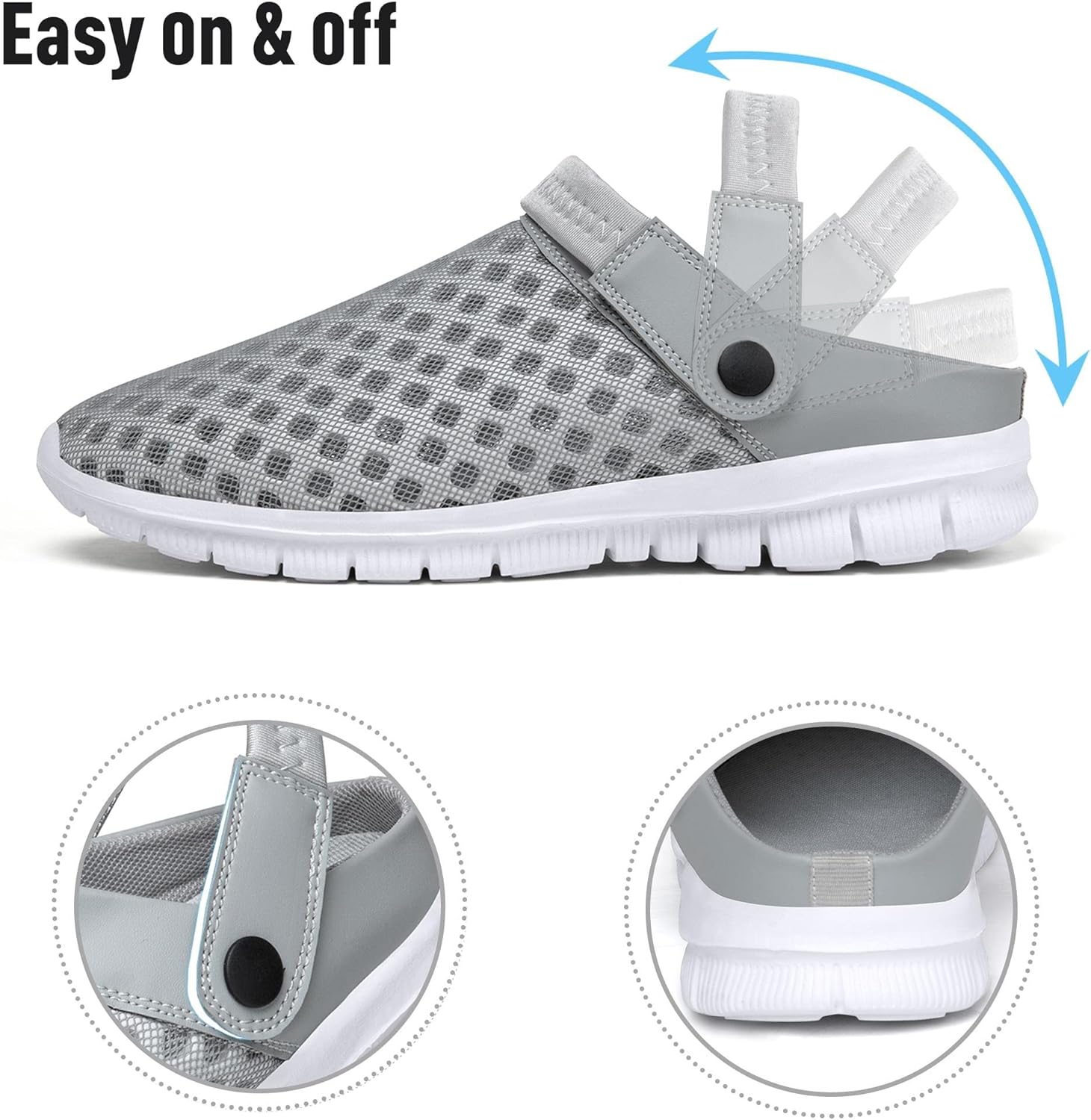 Thumbnail 5 de SAGUARO Sommer Clogs Herren Gartenschuhe – Leicht, rutschfest und atmungsaktiv