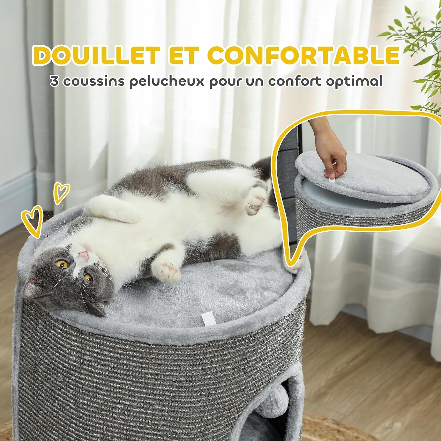 Thumbnail 4 de Pawhut Tour pour Chat modulable