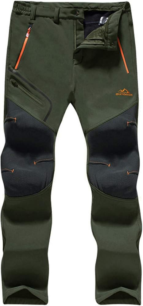 Detalle de TACVASEN outdoor winter trousers, fleece softshell