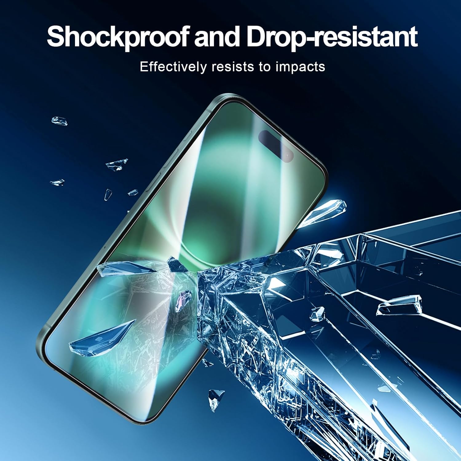 Detalle 2 de NEW’C 3x iPhone 16 (6.1-inch) Tempered Glass Screen Protector + 3x Camera Lens Protectors