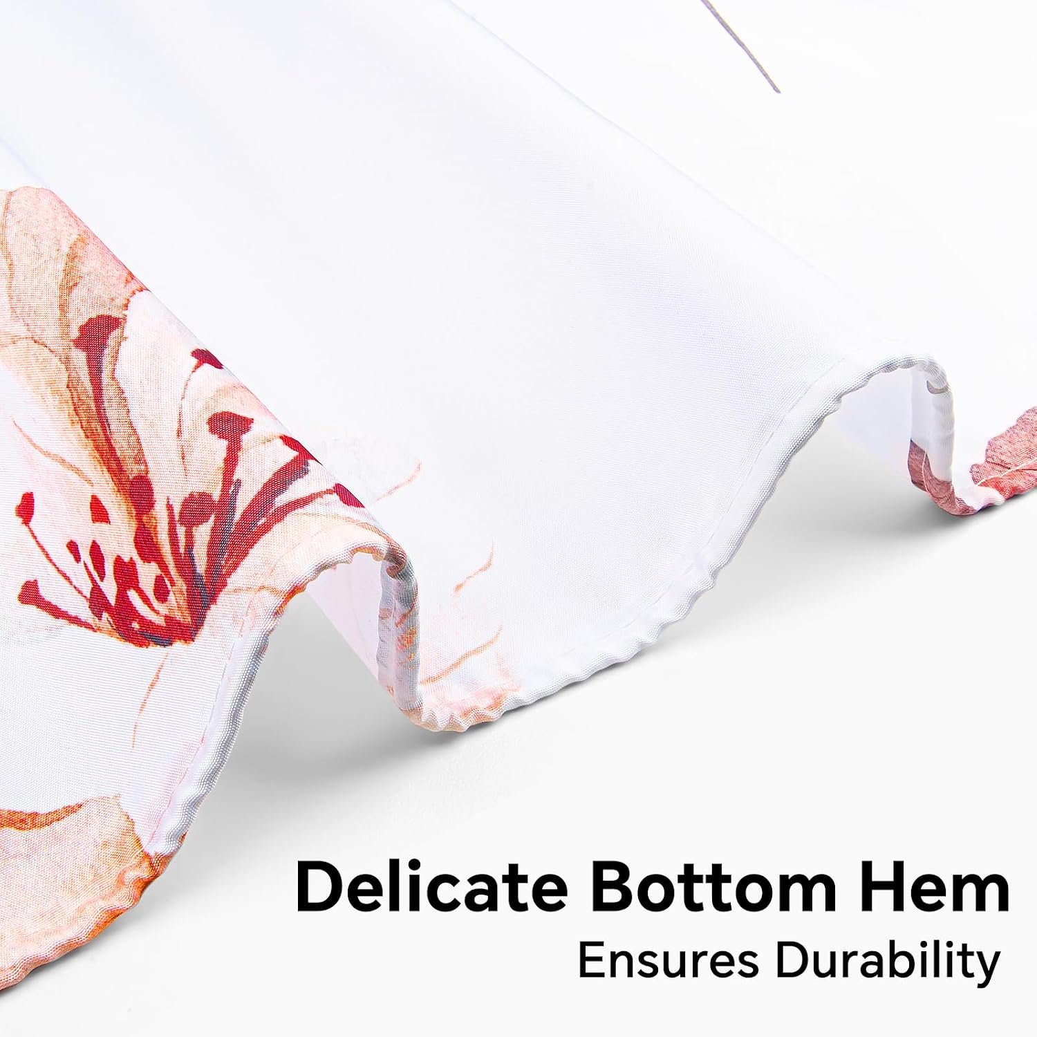 Thumbnail 5 de QiyI Watercolor Floral Shower Curtain 72 x 72