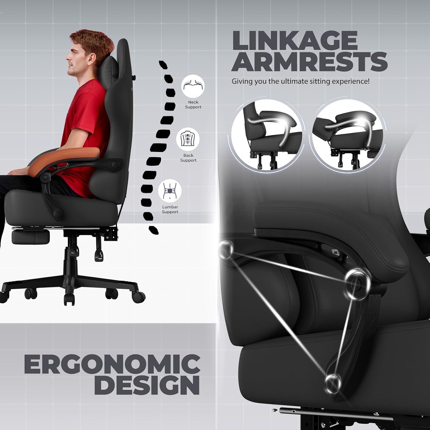 Thumbnail 6 de GTPLAYER Gaming Chair with Pocket Spring Cushion