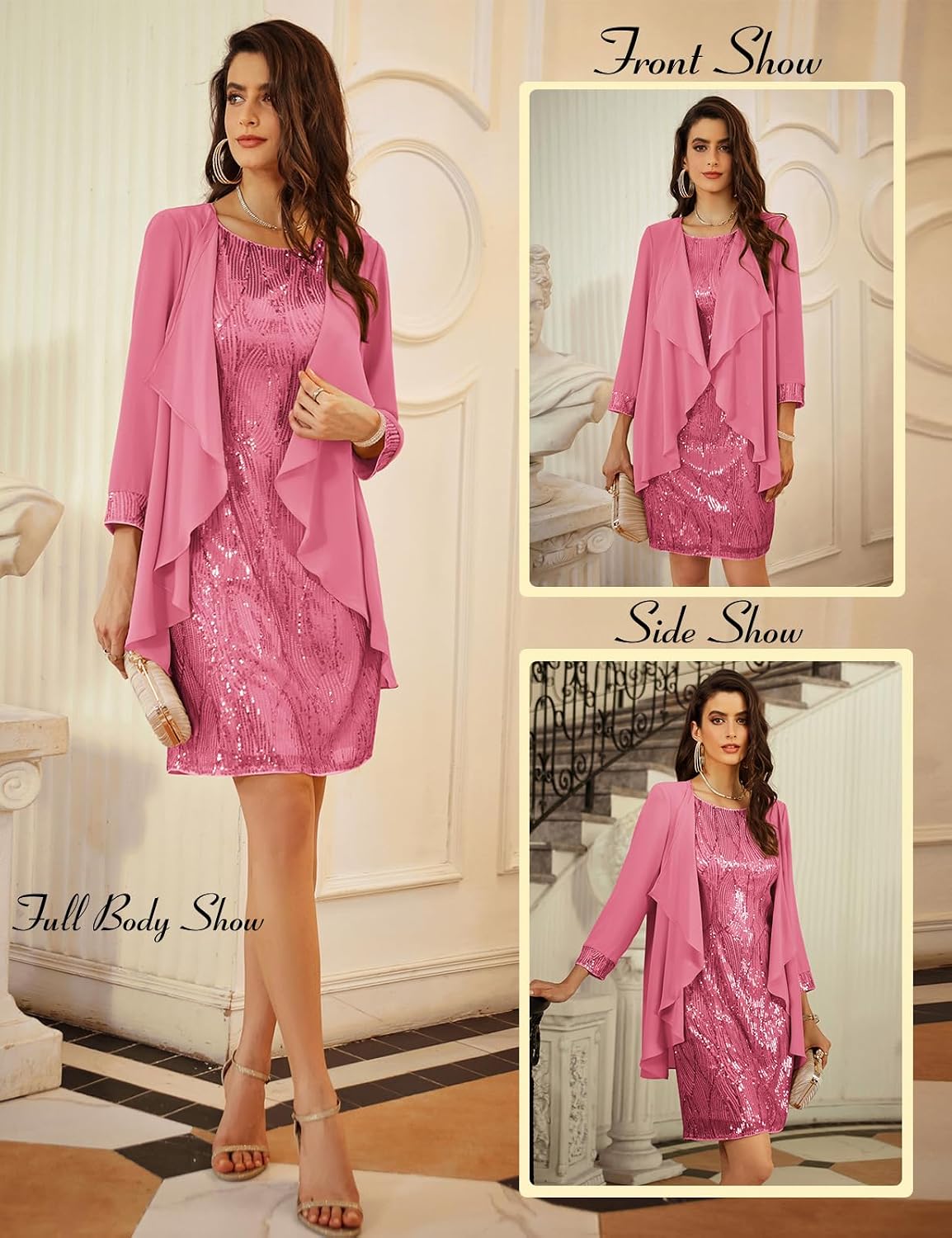 Thumbnail 3 de GRACE KARIN Women's Sequin Dress