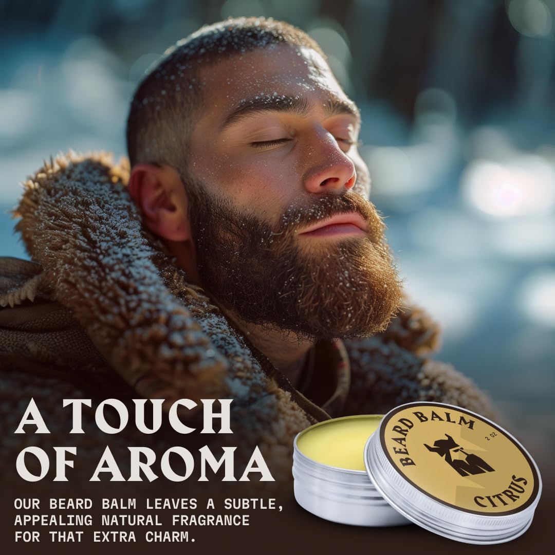 Thumbnail 2 de Striking Viking Beard Balm for Men – Citrus, 2 Fl Oz (Travel Beard Softener)