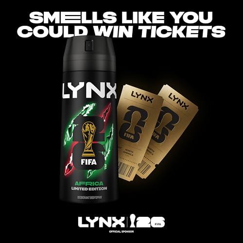 Detalle de VO5 Lynx Africa G.O.A.T. Bodyspray with Zinc Odour-Busting Tech, 6 x 150 ml