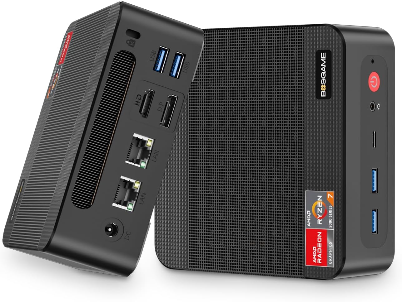 Detalle de BOSGAME P4 Plus Mini PC Ryzen 7 7730U (Upgraded 5825U) review