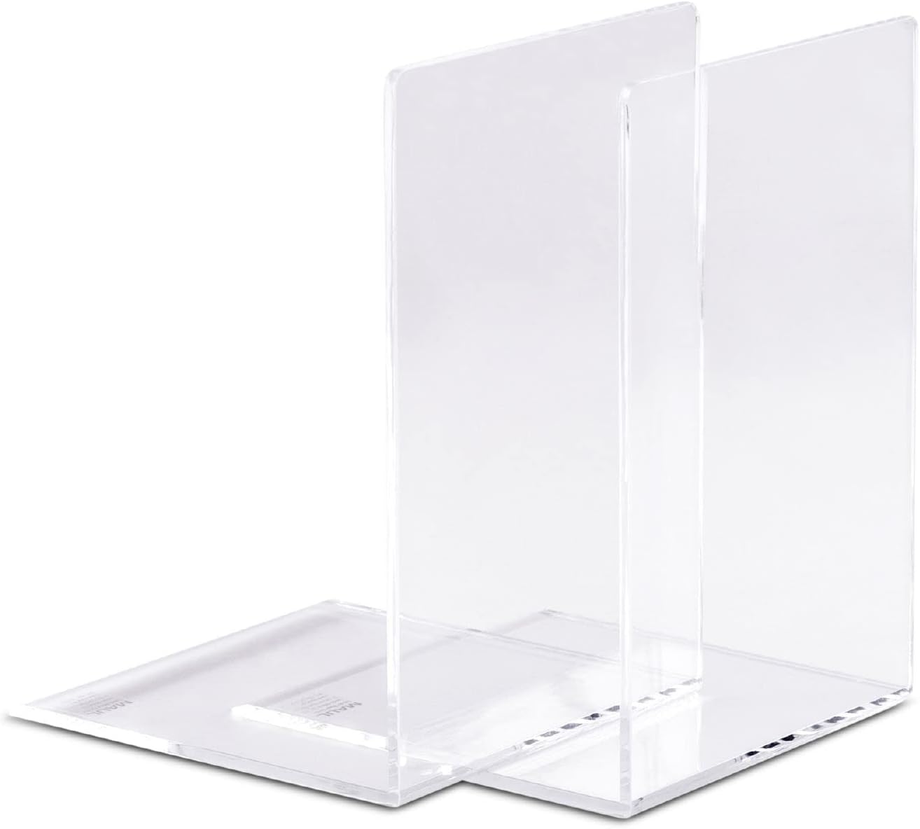 Detalle de MAUL 3513505 – akrylowe podpórki do książek, białe, 2 sztuki