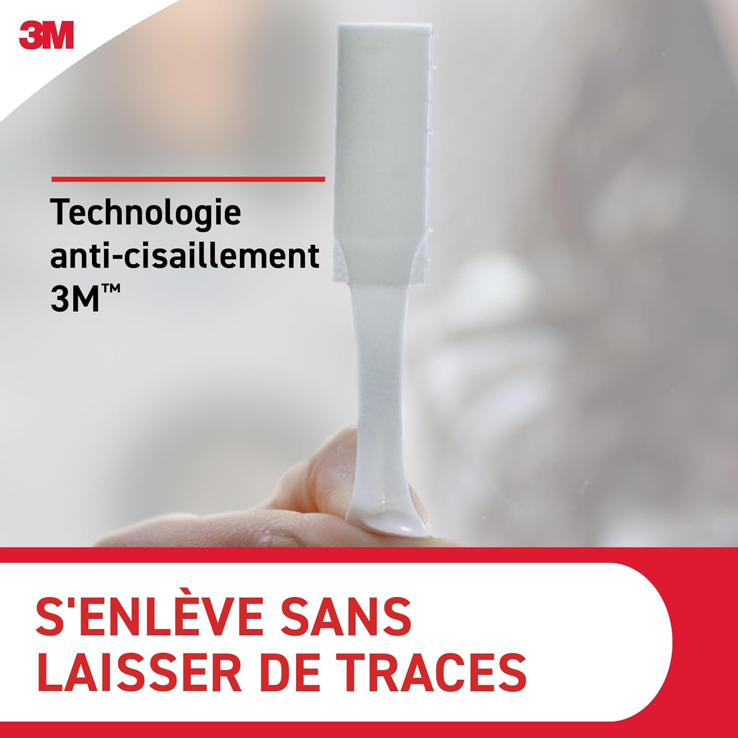 Thumbnail 4 de Command Languettes Accroches Tableaux Moyens et Grands – 32 languettes blanches