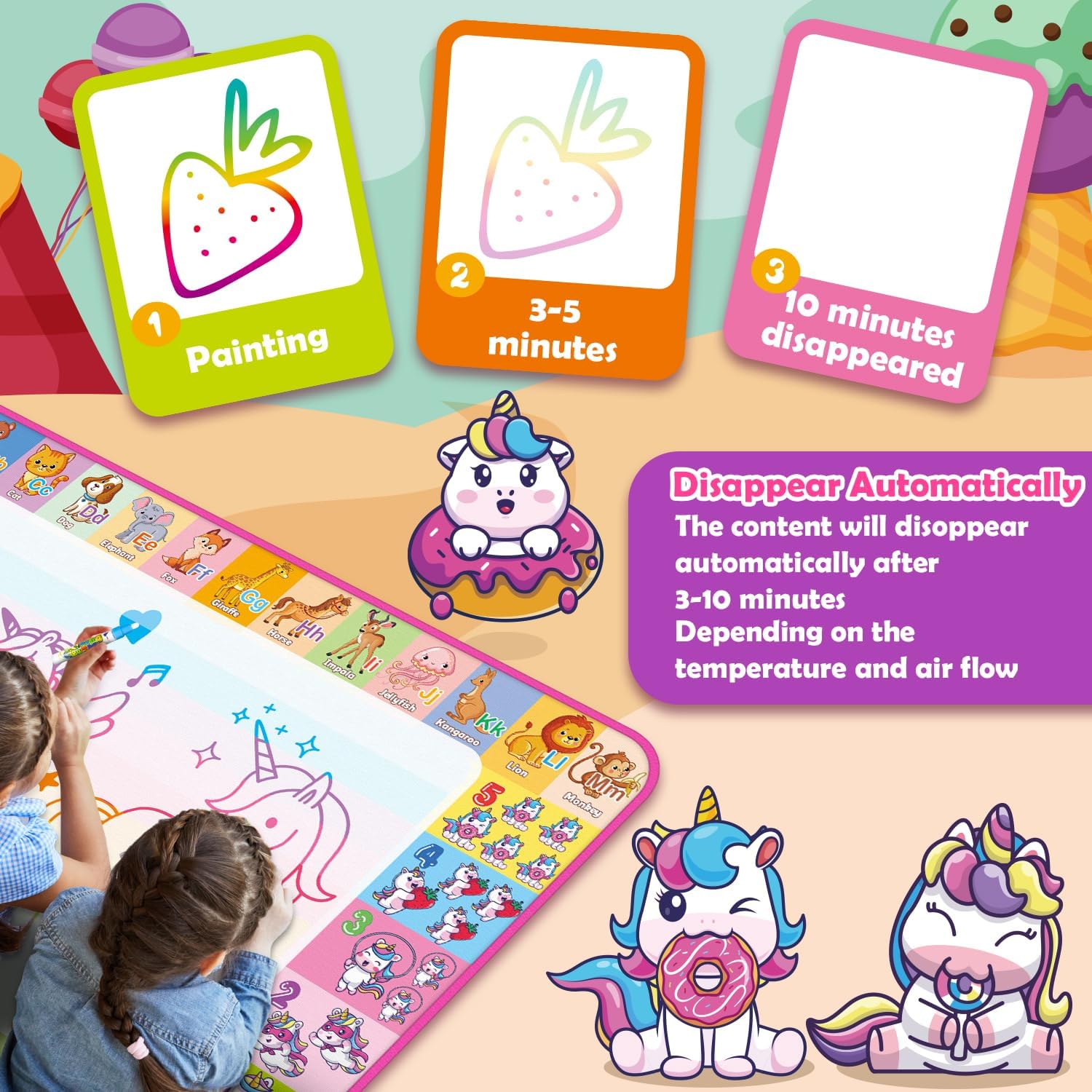 Thumbnail 2 de Aqua Water Doodle Mat 40x28 in 🎨