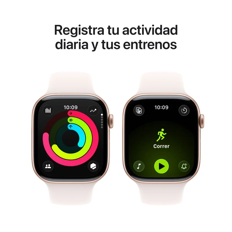 Thumbnail 2 de Apple Watch Series 11 GPS + Cellular 46mm, Caja Aluminio Oro Rosa + Correa Deportiva Rosa Rubor (S/M)