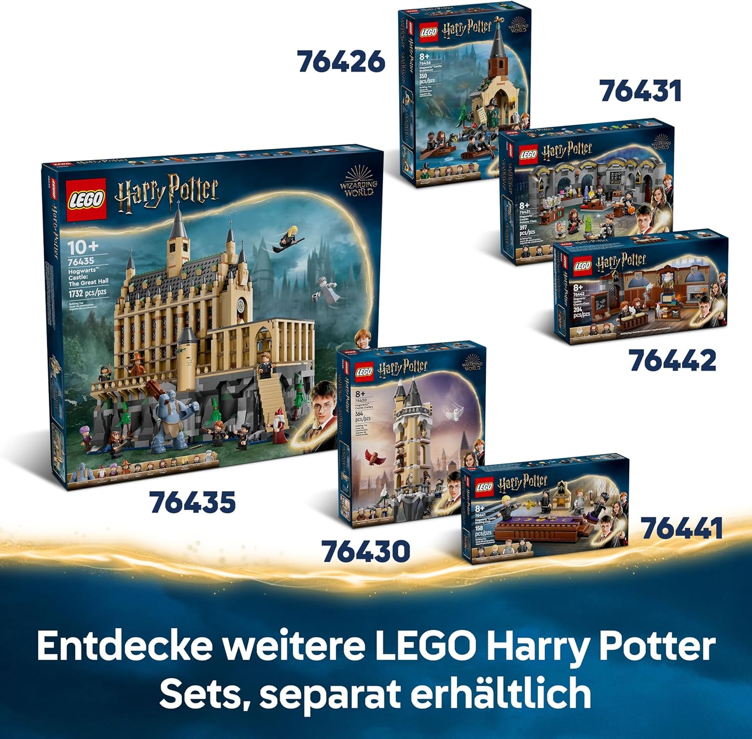 Thumbnail 6 de LEGO Harry Potter 76447 Schloss Hogwarts: Flugstunden – Abenteuer-Spielset mit 6 Minifiguren