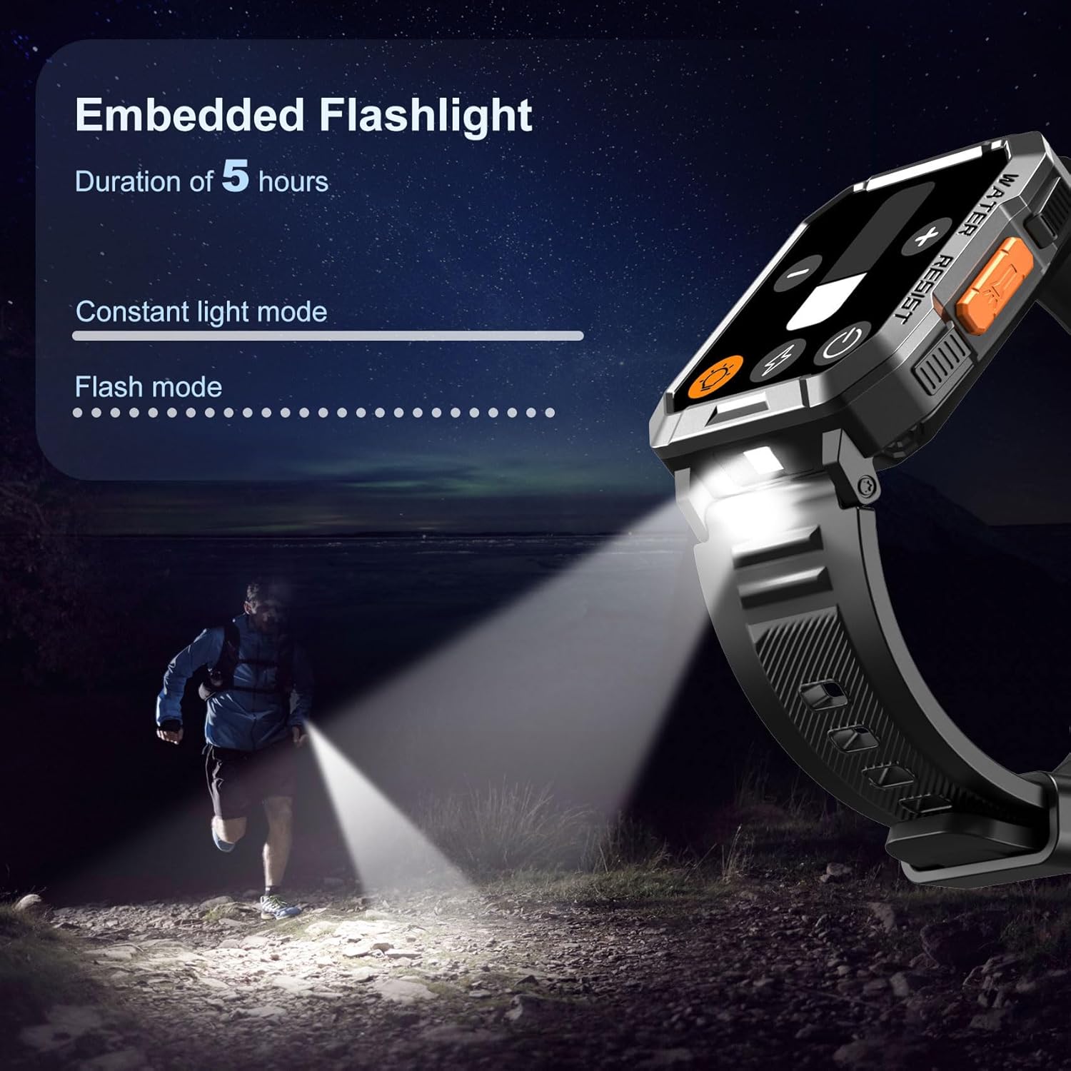 Thumbnail 1 de Blackview Rugged Military Smartwatch 100 Day