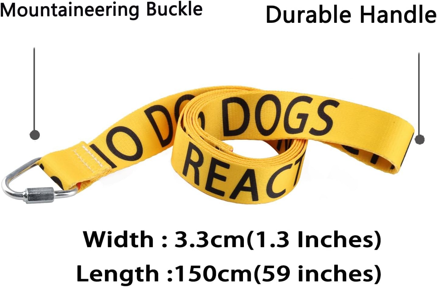 Detalle 2 de LEVLO Reactive No Dogs-YE Funny Dog Leash 150 cm