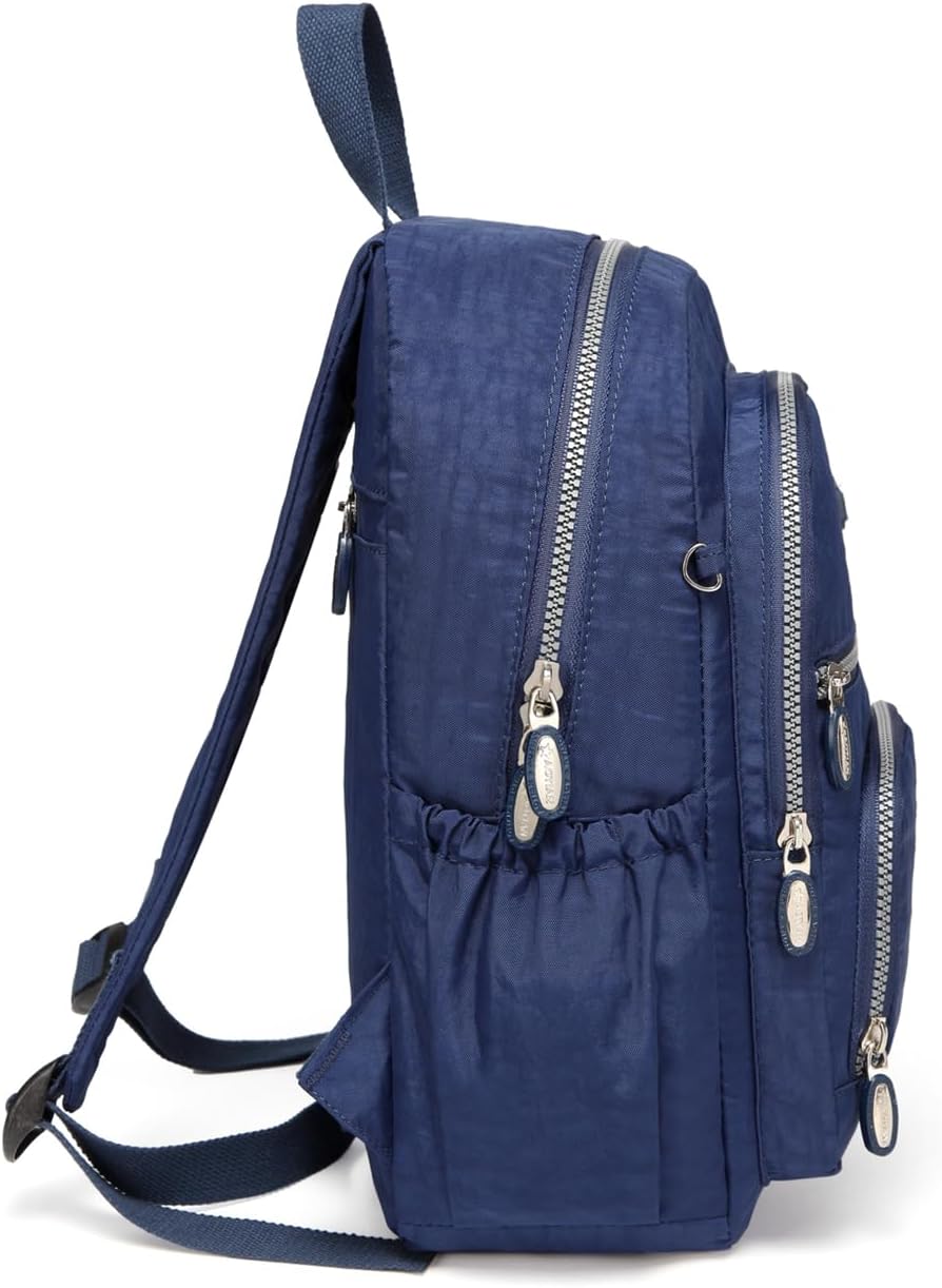 Detalle de AOTIAN Women’s Lightweight Sturdy Nylon Handy Backpack (9 L) – Blue