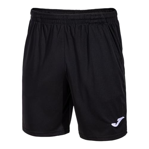 Detalle de Joma Bermuda Hombre Drive: shorts deportivos con bolsillos y cordón, negro, tallas 5XS-XXL