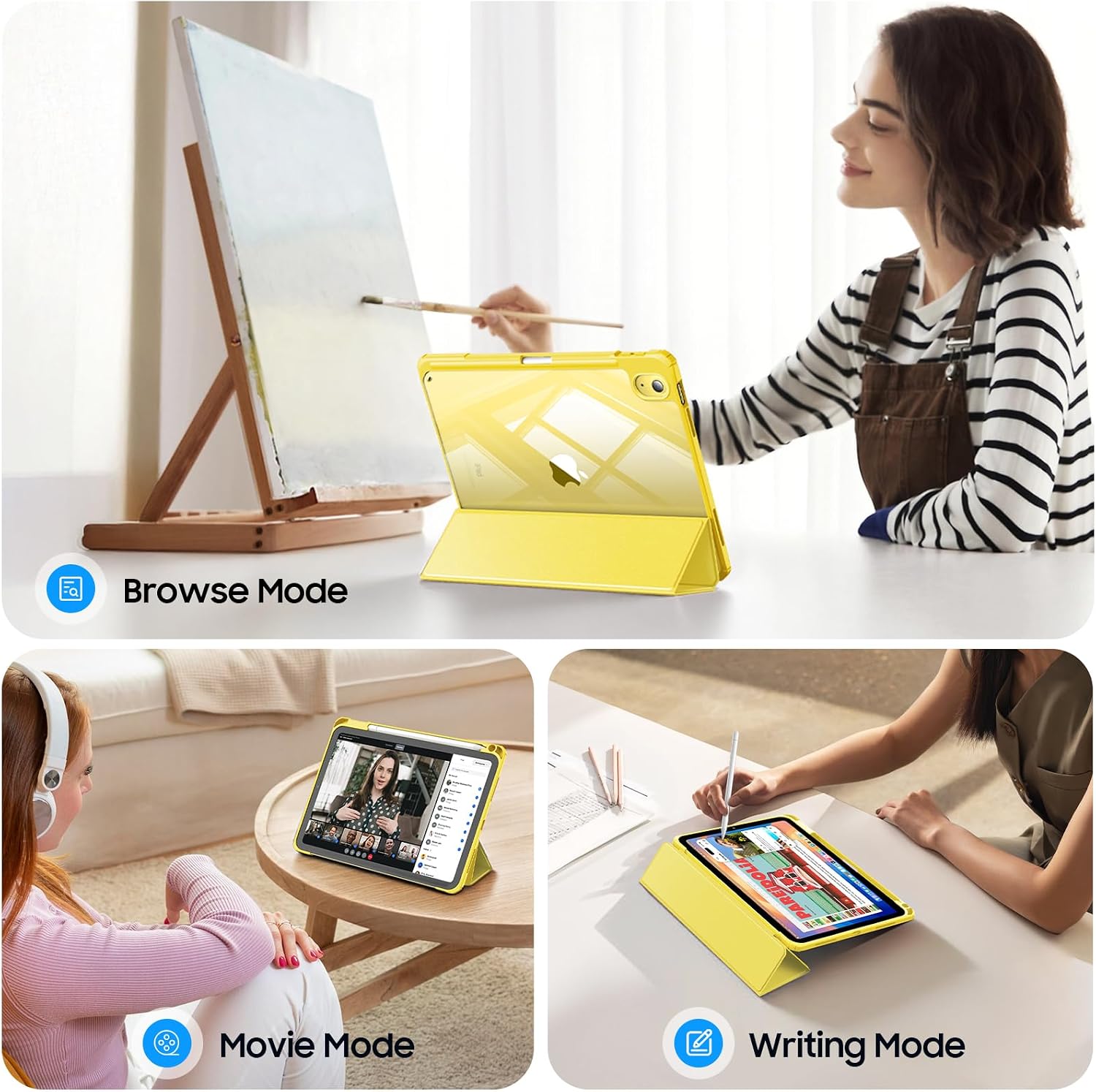 Thumbnail 2 de FINTIE Hybrid Case for iPad 11in Yellow