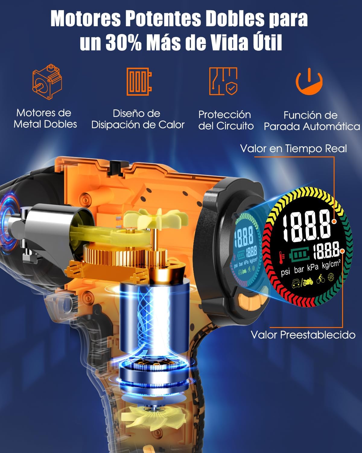 Thumbnail 3 de Autder Inflador Portátil 180 PSI