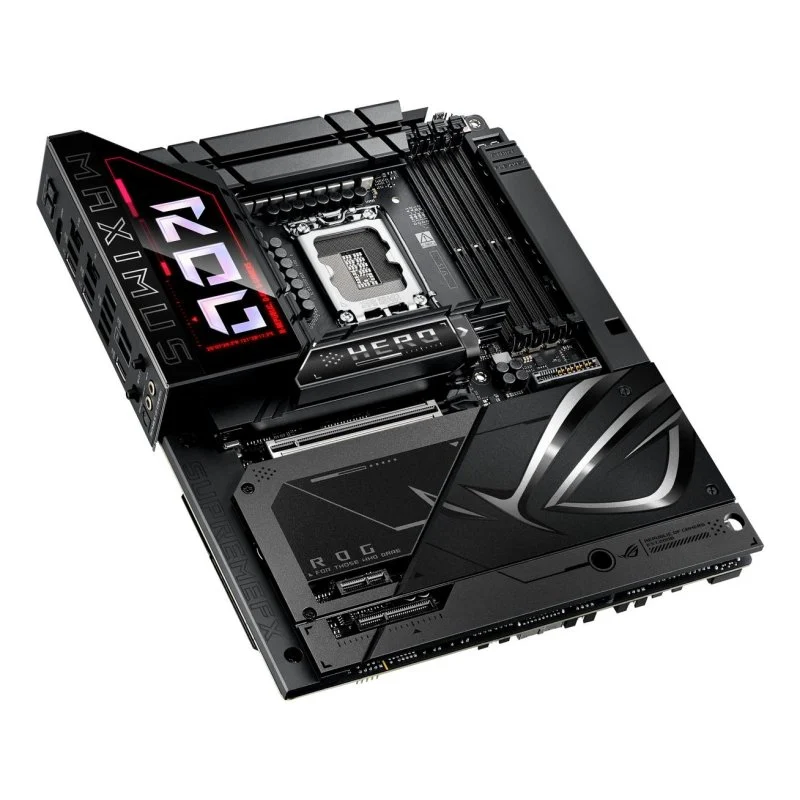 Detalle de ASUS ROG Maximus Z890 Hero BTF placa base LGA 1851 DDR5