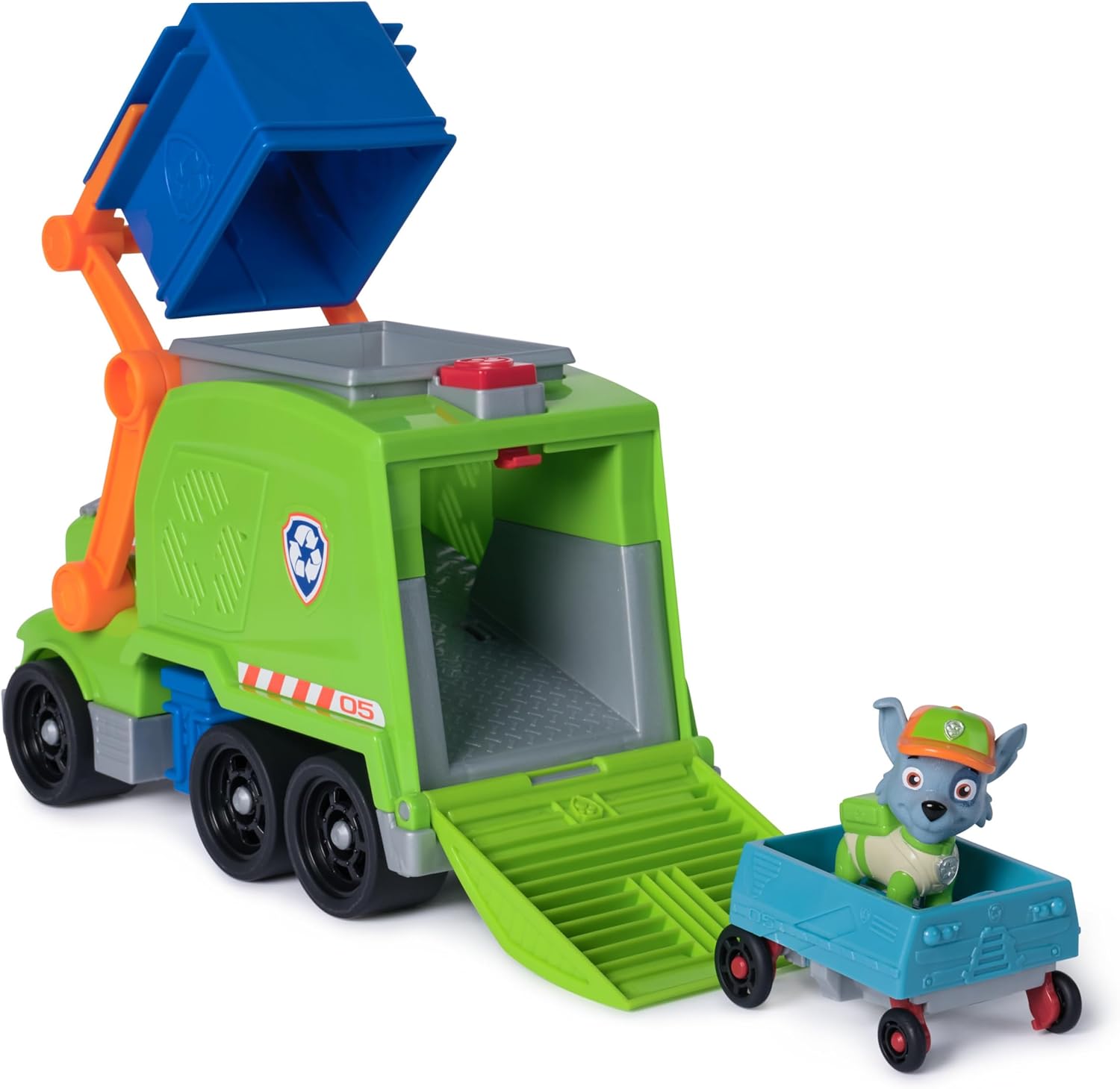 Thumbnail 2 de Paw Patrol Crush ’N’ Roll Recycling Lorry with Rocky – Transforming Recycling Vehicle for Kids Aged 3+