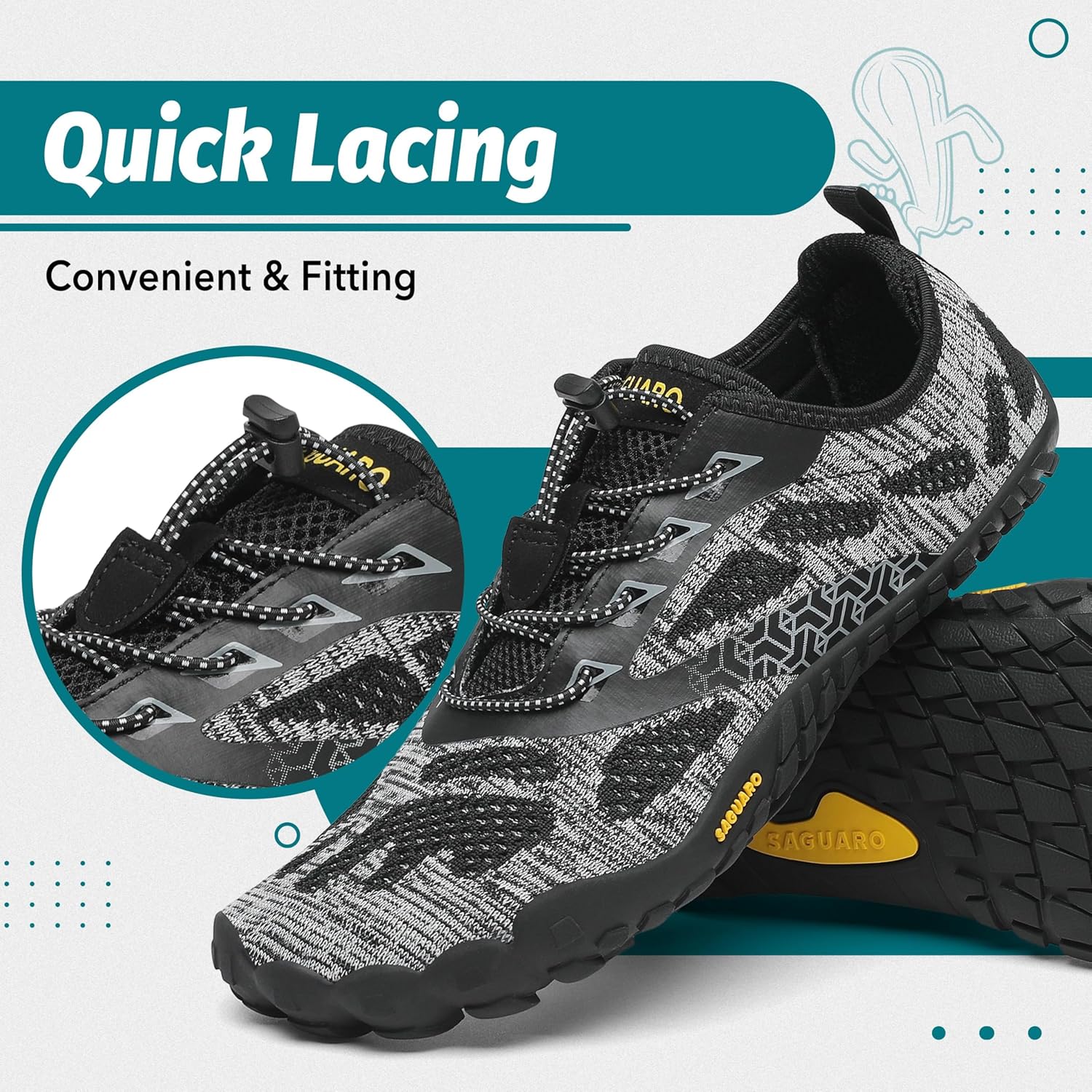 Thumbnail 3 de SAGUARO Scarpe Barefoot Unisex: Minimaliste a Piedi Nudi per Trail, Trekking e Palestra