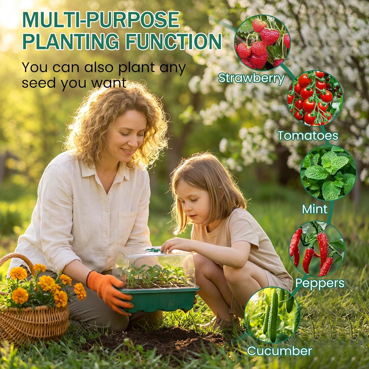 Thumbnail 5 de YAUNGEL Mini Serre Pour Plantes avec Lampe 4 Pièces