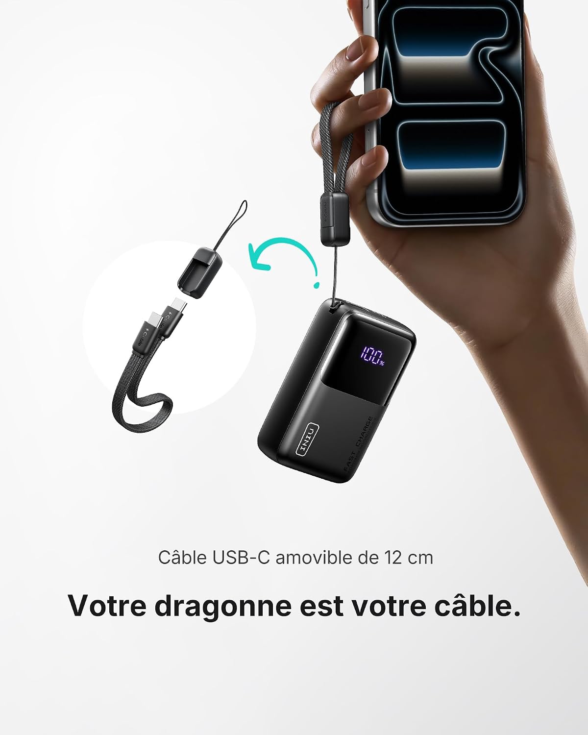 Thumbnail 4 de INIU Batterie Externe Ultra Mini 10000 mAh 45W – Charge Rapide et Compacité Exceptionnelle