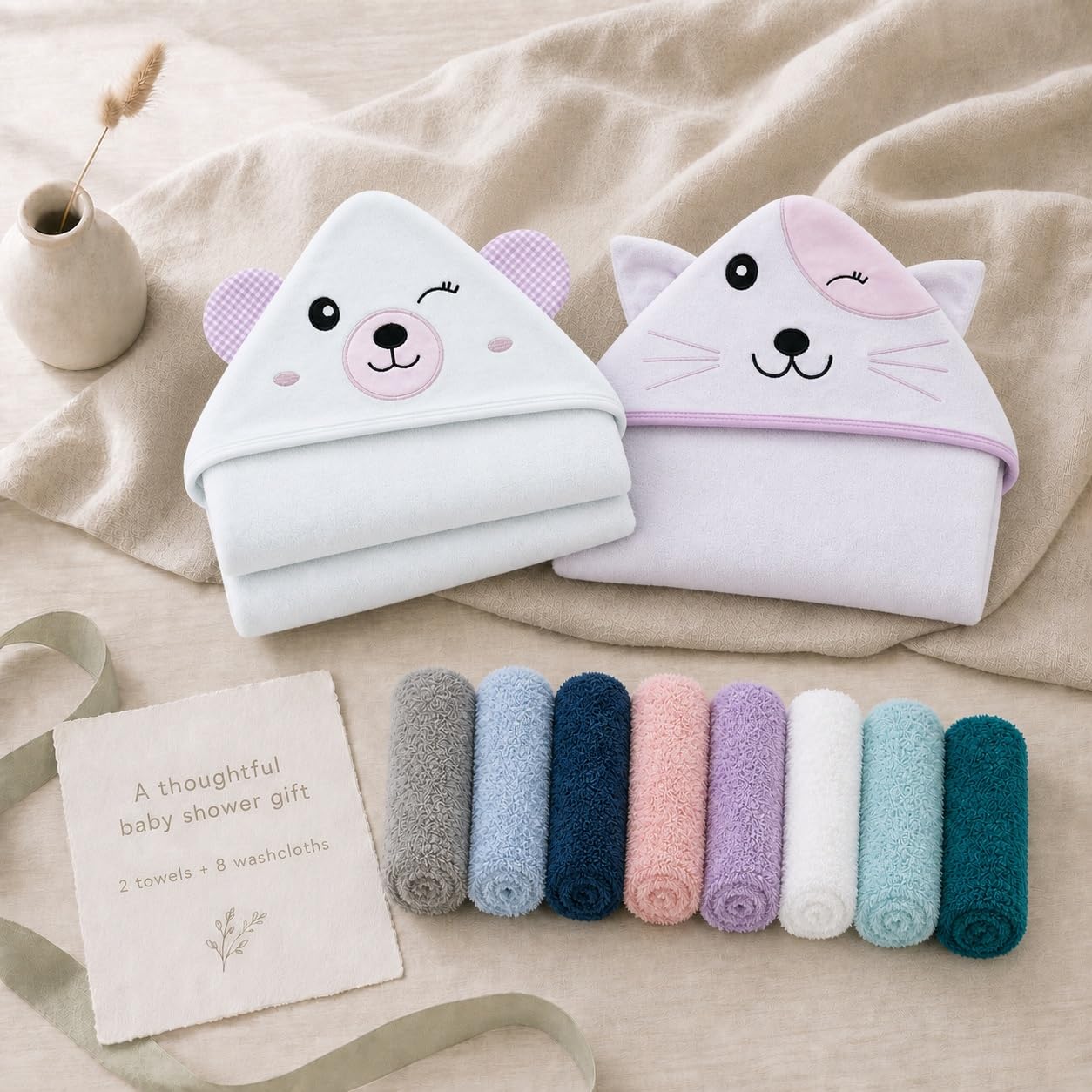 Thumbnail 6 de Cute Castle Baby Hooded Towels, Rayon