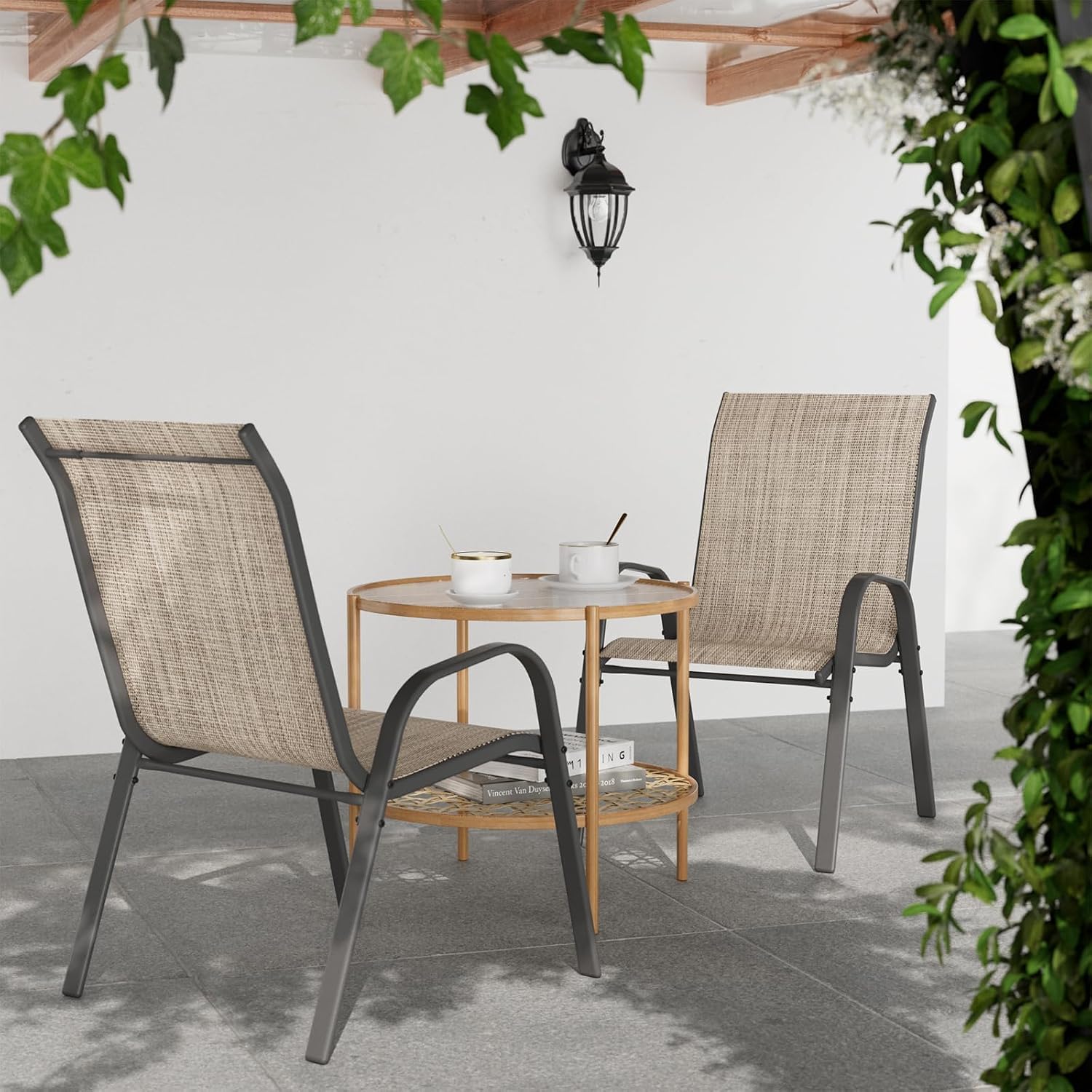 Thumbnail 1 de UDPATIO Set di 4 Sedie da Giardino Impilabili: comfort, stile e praticità per esterni