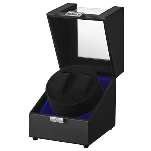 Imagen de SONGMICS Automatic Watch Winder Box with Quiet Motor, Lock and LED Light en OfertitasTOP