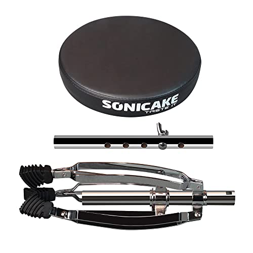 Thumbnail 6 de SONICAKE Tabouret de Batterie Réglable en Hauteur Pliable Noir