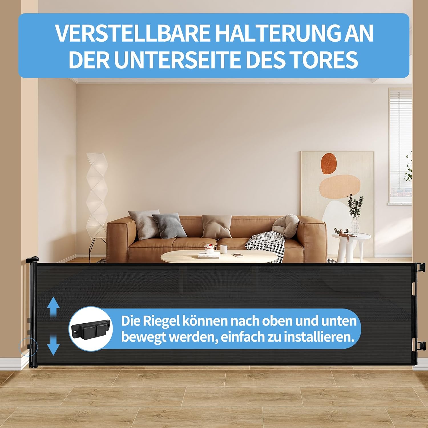 Detalle 2 de Retraktierbares Sicherheitsgitter Extra Breit 140 cm