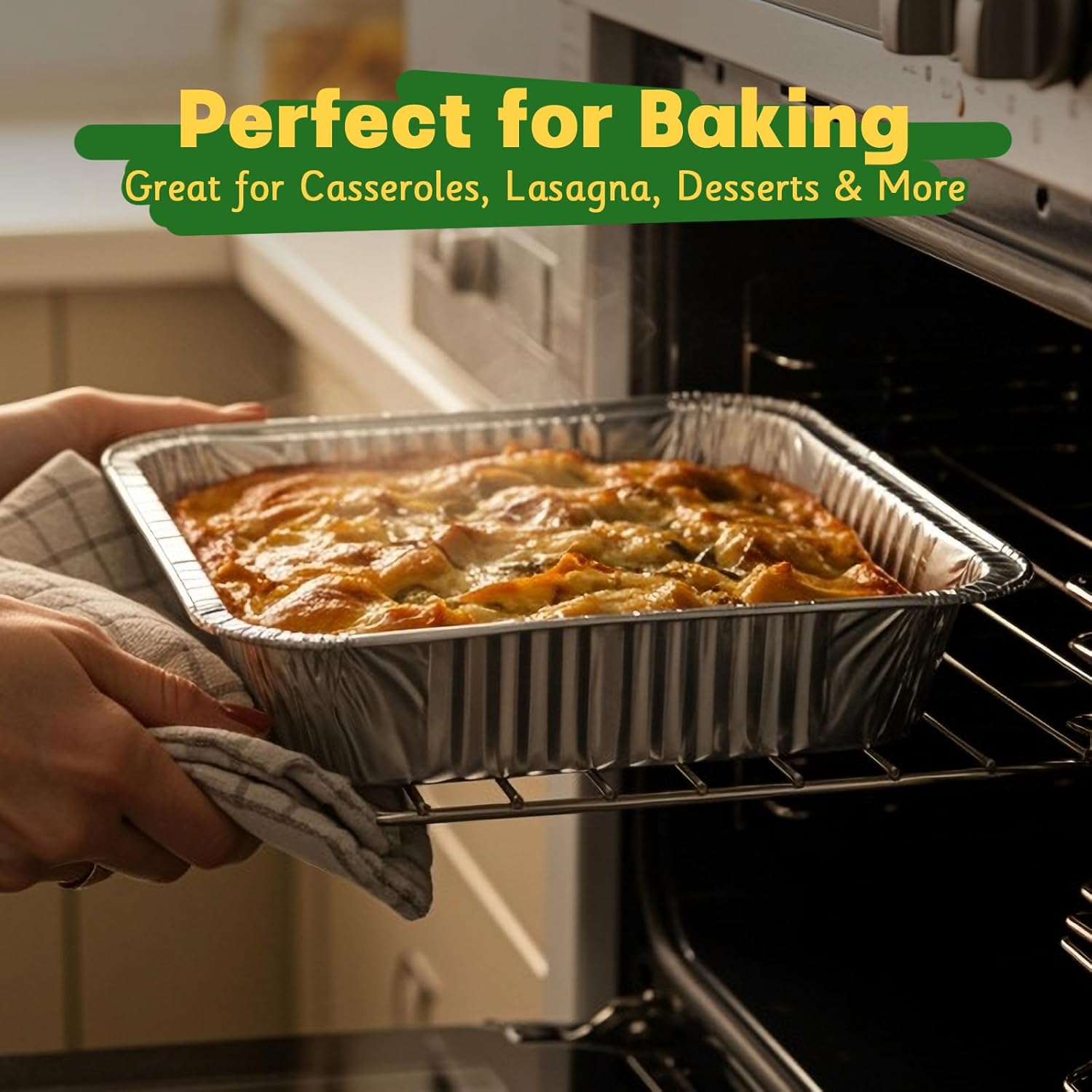 Thumbnail 6 de Boxential 9x13 Aluminum Pans (40 Pack) — Extra Heavy-Duty Disposable Half-Size Foil Baking Trays