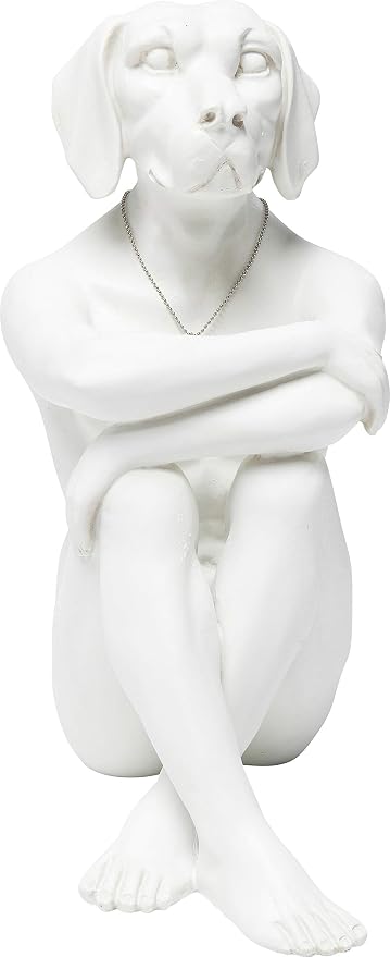 Detalle de Kare Design Gangster Dog Figura Decorativa 🐶 Blanco 33x17x26 cm