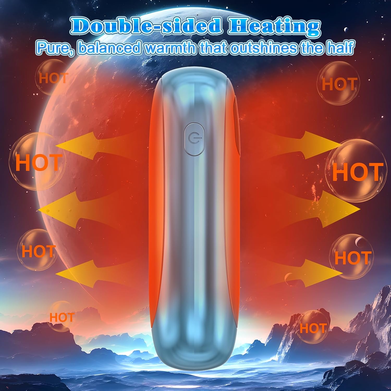 Detalle de JMOSTRG Rechargeable Hand Warmers, Dual-Sided Heating