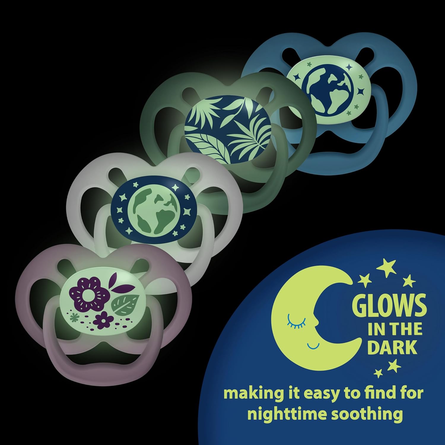 Detalle 2 de Dr. Brown's Advantage Glow-in-the-Dark Pacifier 6-18m