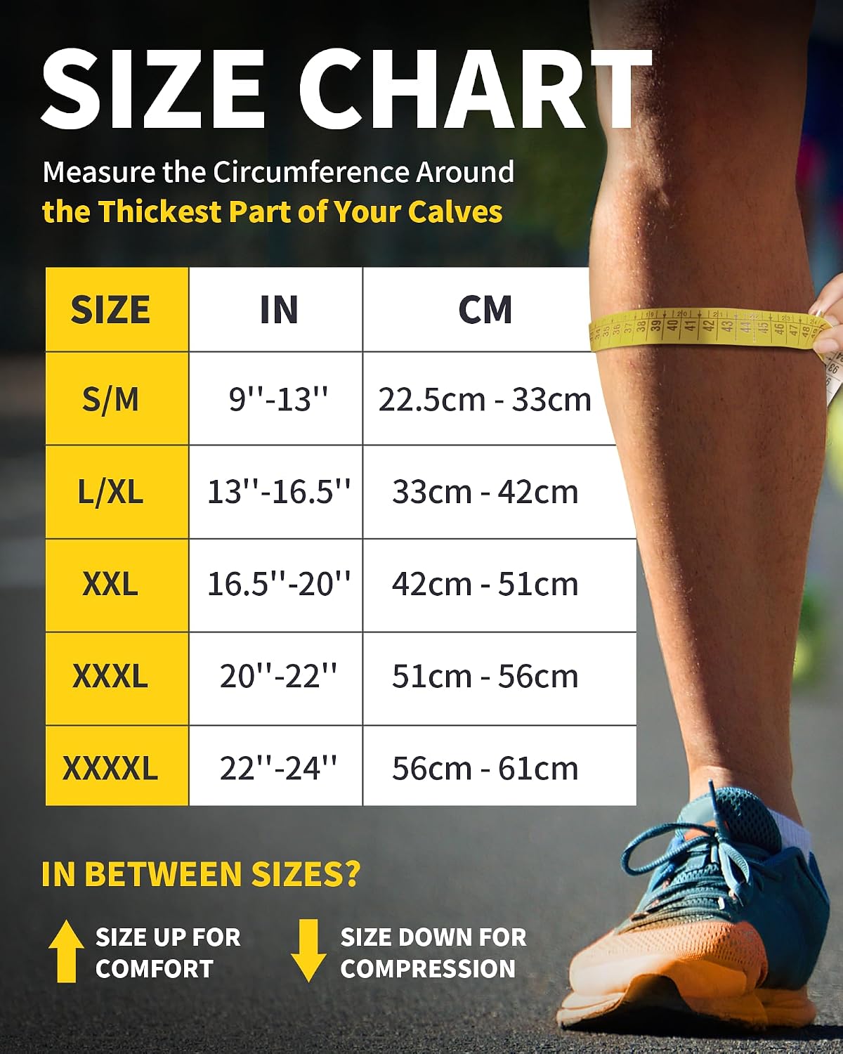 Detalle 2 de CAMBIVO Calf Compression Sleeve 2 Pairs