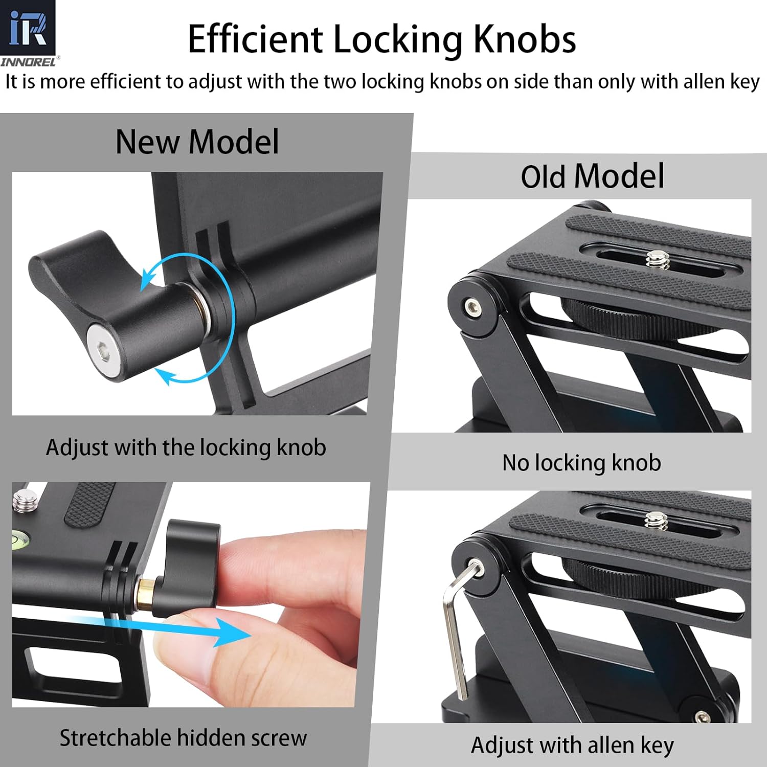 Thumbnail 2 de INNOREL ZH7 Z Flex Tilt Tripod Head (aluminium alloy) for DSLR, camcorders and slider rails