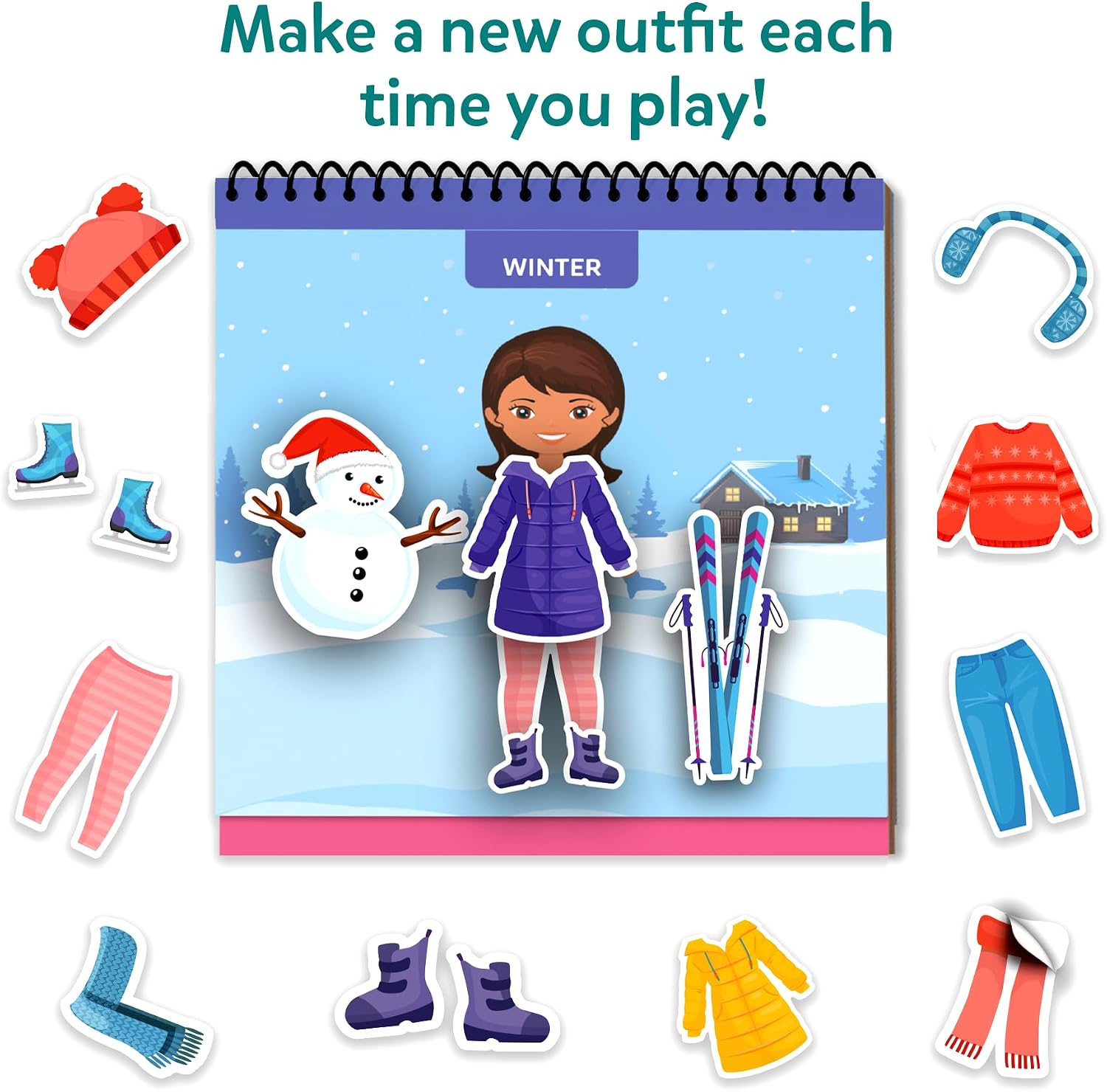 Thumbnail 5 de Skillmatics Reusable Sticker Activity Book (Peelies) – 100+ Reusable Cling Stickers, 6 Picture Activities
