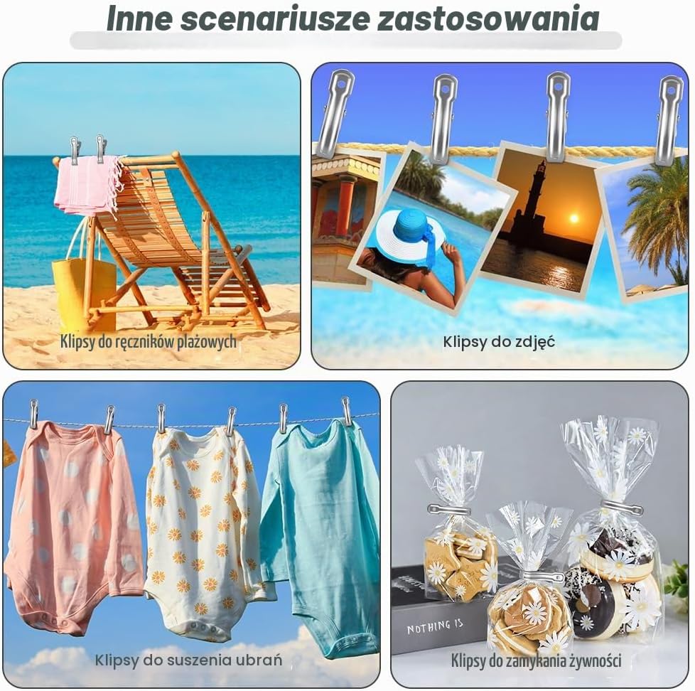 Detalle 2 de OFFCUP 6018642 – 35 klipsów ogrodowych ze stali nierdzewnej do szklarni