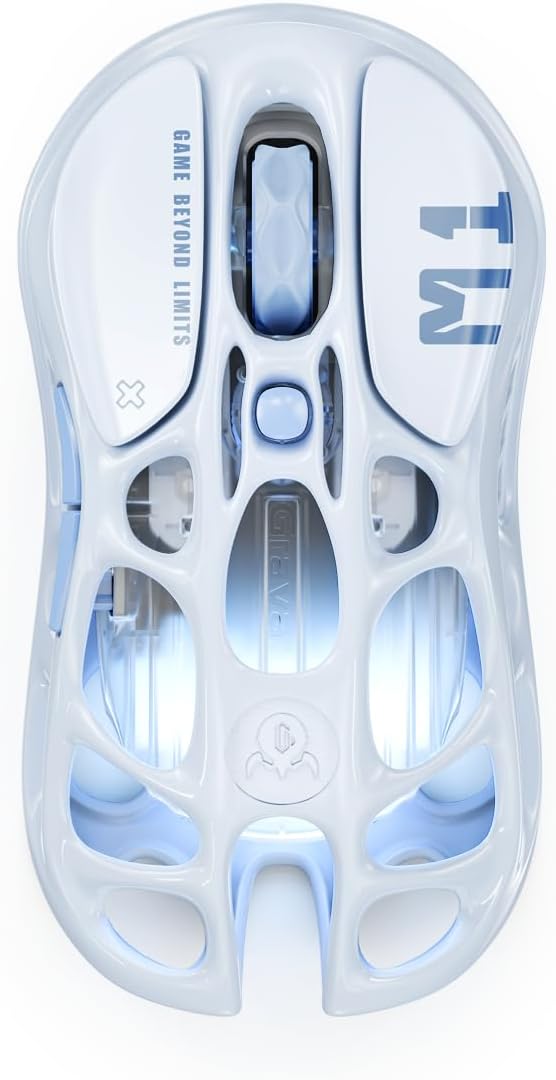 Detalle de GravaStar Mercury M1 Pro Gaming Mouse, 88g Magnesium Alloy, Tri-Mode, 26,000 DPI