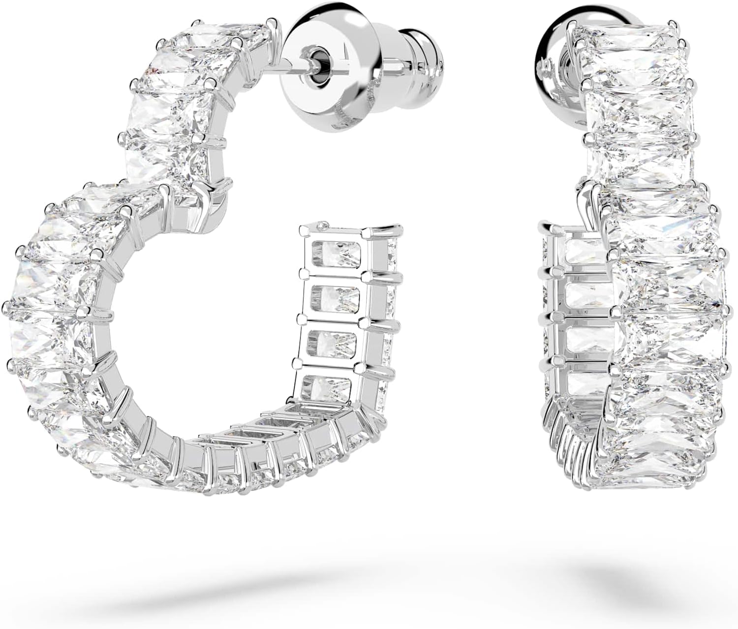 Thumbnail 6 de Swarovski Matrix Kollektion Kreolen Herzdesign