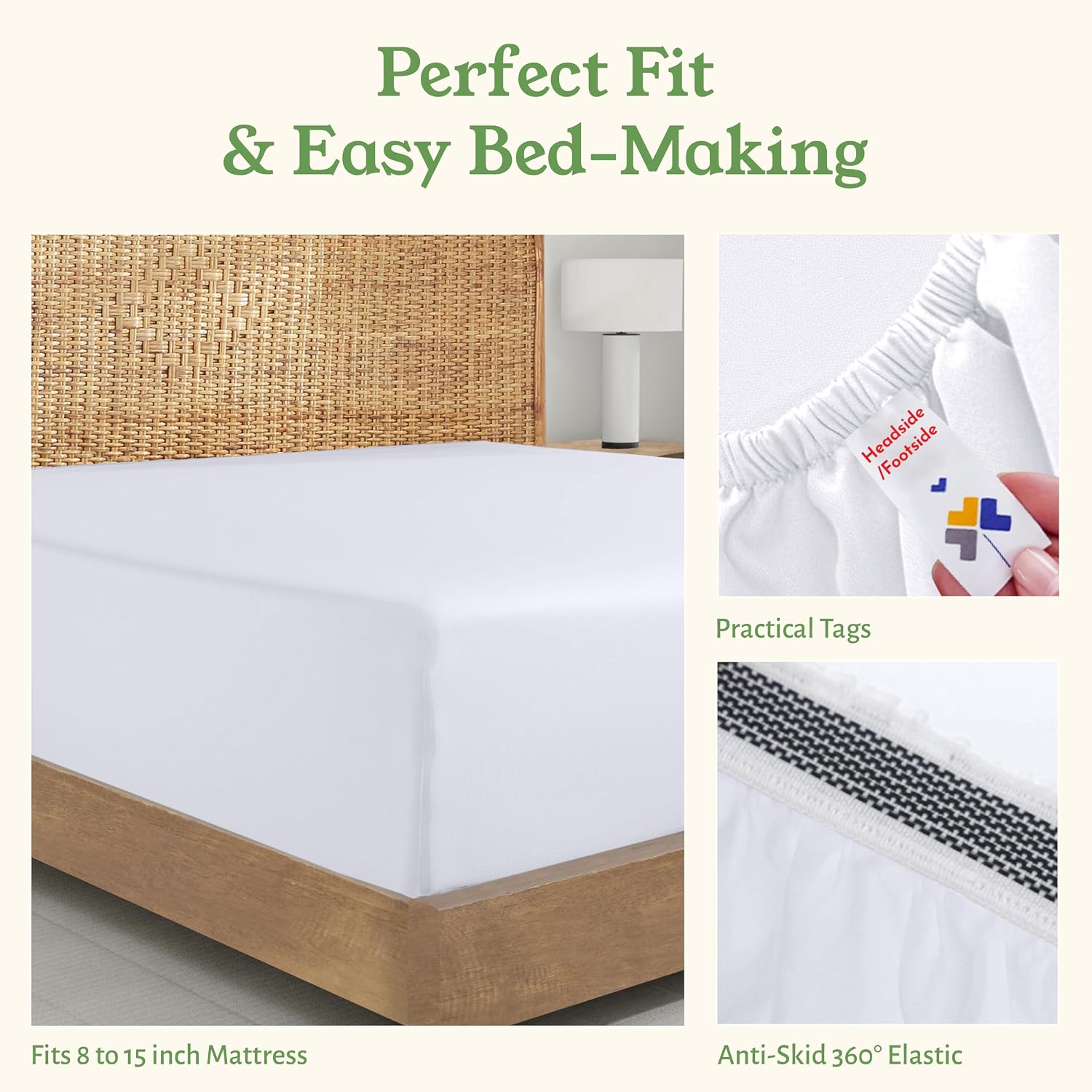 Thumbnail 5 de California Design Den King Fitted Sheet